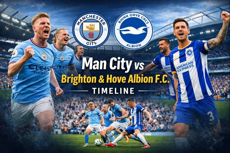 man city vs brighton & hove albion f.c. timeline