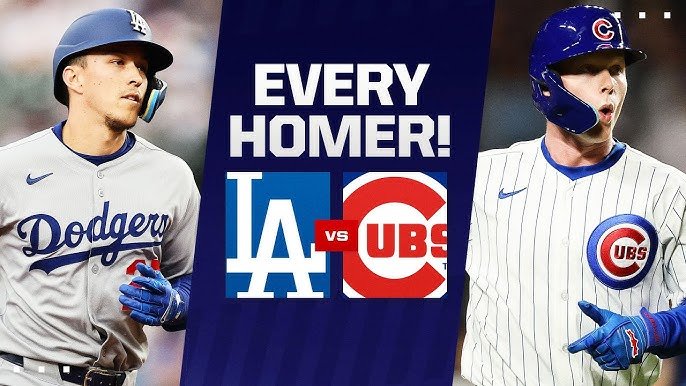 dodgers vs chicago cubs match player stats
